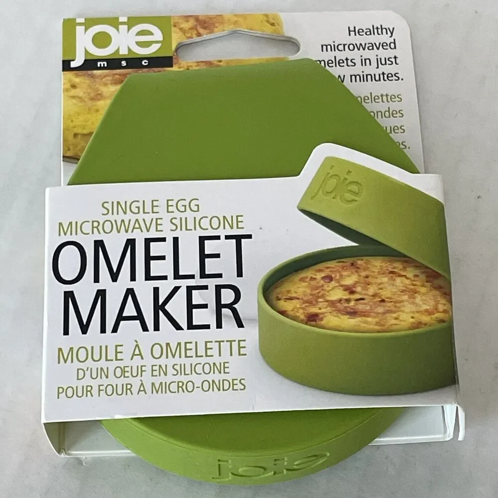 Joie Single Egg Microwave Silicone Omelet Maker No Butter Or Oil Required 2-pack